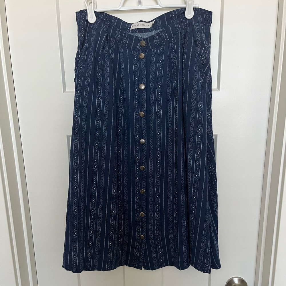 A-line midi skirt